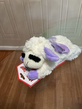 Brand New Lambchop Dog Toy Fairy Wings 8.5” Long With Squeaker